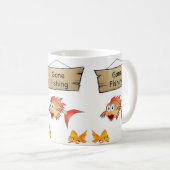 魚釣りマググ コーヒーマグカップ (正面右)