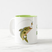 魚釣りマググ ツートーンマグカップ (正面左)