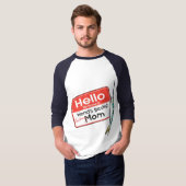 魚釣りママこんにちは Tシャツ (正面フル)