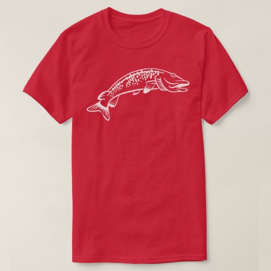 魚釣りムスキー Tシャツ (デザイン正面)