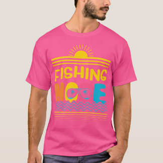 魚釣りモードフィッシャーマンアドベンチャースポーツフィッシュ Tシャツ