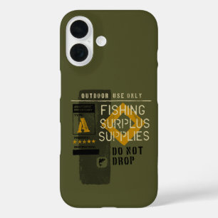 魚釣りユニークアングラー貨物グラフィックギフトギア iPhone 16ケース