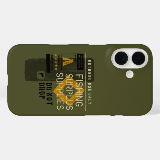 魚釣りユニークアングラー貨物グラフィックギフトギア Case-Mate iPhoneケース (裏面 (横))