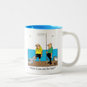 魚釣りユーおもしろいモアMug Gift ツートーンマグカップ