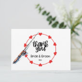 魚釣りラバーズフックオンユー結婚ズ サンキューカード (スタンド正面)