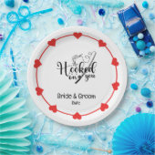 魚釣りラバーズフックオンユー結婚ズ ペーパープレート (パーティー)