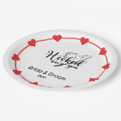 魚釣りラバーズフックオンユー結婚ズ ペーパープレート (アングル)