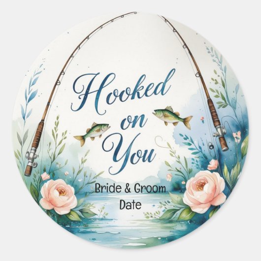 魚釣りラバーズフックオン ラウンドシール (正面)