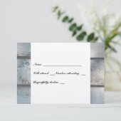 魚釣りラバーズボートオールドウッドrsvp封筒 出欠カード (スタンド正面)