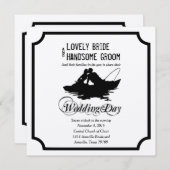 魚釣りラバーズ素晴らしキャッチ結婚式招待状 招待状 (正面/裏面)