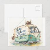 魚釣りラバームービングハウス ポストカード (正面/裏面)