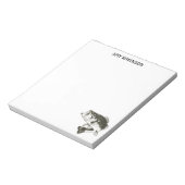 魚釣りラルゲムースバスアングラーアウトドア ノートパッド (回転)