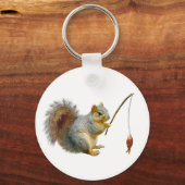 魚釣りリス キーホルダー (正面)