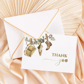 魚釣りリトル漁師の途中の赤ちゃんシャワー サンキューカード