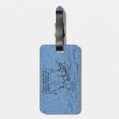 魚釣りリーズ荷物タグ ラゲッジタグ (裏面縦)