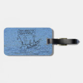 魚釣りリーズ荷物タグ ラゲッジタグ (裏面横)