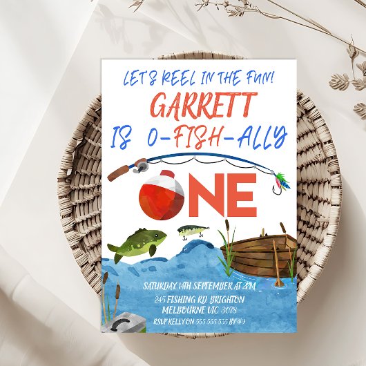 魚釣りリールおもしろい通常一の誕生日 招待状