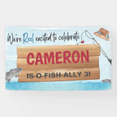 魚釣りリールがおもしろいに入っている。 横断幕 (横)