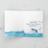 魚釣りリールとレインボーリタイアメント カード (内部)