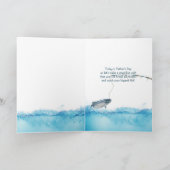 魚釣りリールとレインボー·ファザーズ·デイ カード (内部)