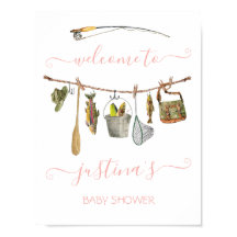 魚釣りリールのベビーシャワー物干し