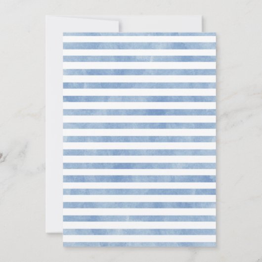 魚釣りリール励起ベビーシャワー招待状 招待状 (裏面)