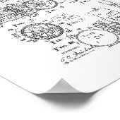 魚釣りリール特許 ポスター (角)