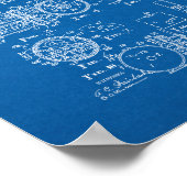 魚釣りリール特許 – 青写真 ポスター (角)