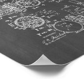 魚釣りリール特許 – 黒板 ポスター (角)