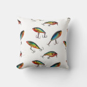 魚釣りルアーパターン クッション (正面)