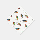 魚釣りルアーパターン スタンダードカクテルナプキン (角)