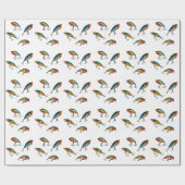 魚釣りルアーパターン ラッピングペーパー (フラット)