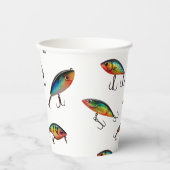 魚釣りルアーパターン 紙コップ (正面)