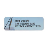 魚釣りルアー差出人住所ラベル ラベル (正面)