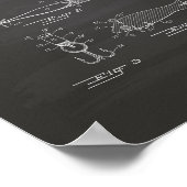 魚釣りルアー1956特許技術シャルボード ポスター (角)