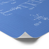 魚釣りルアー1964特許技術青写真 ポスター (角)