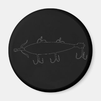 魚釣りルアー2シルエットa マグネット