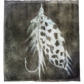 魚釣りルアー-フライ釣り釣り釣り釣り釣り針 シャワーカーテン (正面)