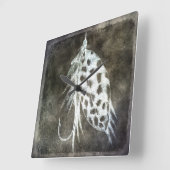 魚釣りルアー-フライ釣り釣り釣り釣り釣り針 スクエア壁時計 (傾斜)