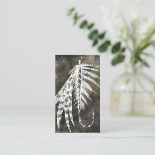 魚釣りルアー-フライ釣り釣り釣り釣り釣り針 名刺 (スタンド正面)