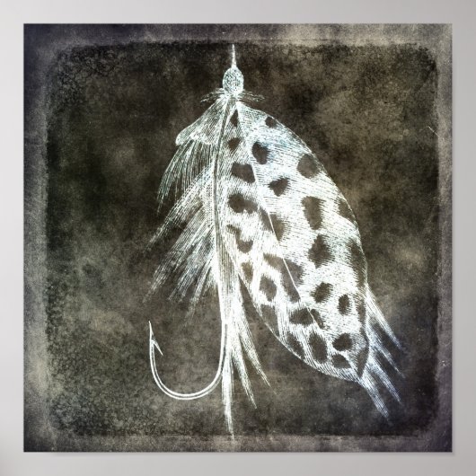 魚釣りルアー – フライ釣り釣り釣り釣り釣り釣り釣り ポスター (正面)