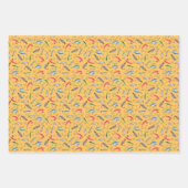 魚釣りルズオンイエロー ラッピングペーパーシート (正面2)
