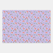 魚釣りルズオンライトパープル ラッピングペーパーシート (正面3)