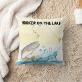 魚釣りレイクピロー クッション (ブランケット)