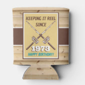 魚釣りレトロリール 缶クーラー (裏面)