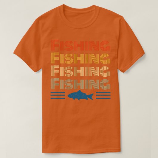 魚釣りレトロヴィンテージアングルアングラー Tシャツ (デザイン正面)