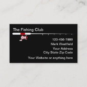 魚釣りロッドテーマシンプル名刺 名刺 (正面)