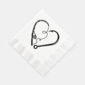 魚釣りロッドハートハート 縁ありランチョンナプキン (角)