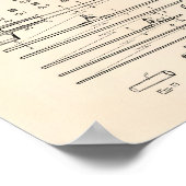 魚釣りロッド1930特許芸術オールドピーパー ポスター (角)