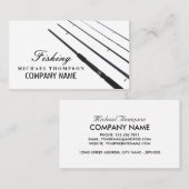 魚釣りロッド、フィッシャーマン、魚釣りタックルストア 名刺 (正面/裏面)